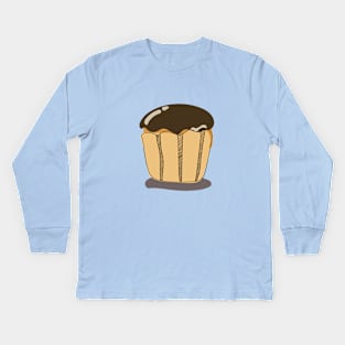 Cupcake chocolate Kids Long Sleeve T-Shirt